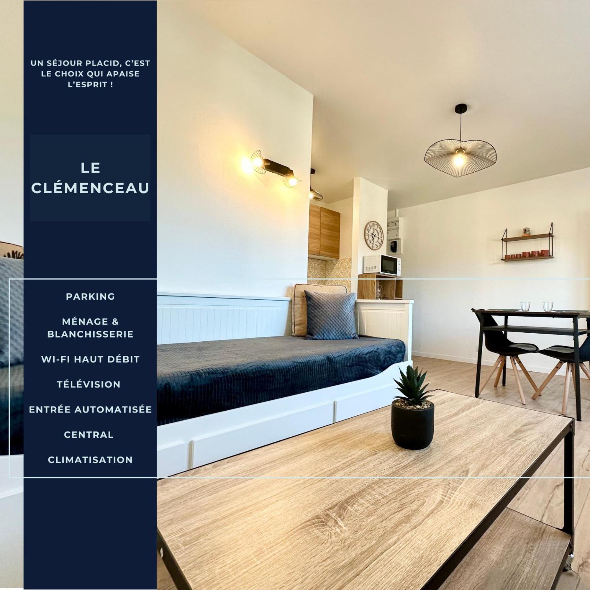 Le Clemenceau - Parking Prive - Fibre & Clim Apartment Mont-de-Marsan Luaran gambar